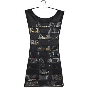 Umbra Little Black Dress Hanging Jewelry Organizer Earrings Necklace Ring Closet
